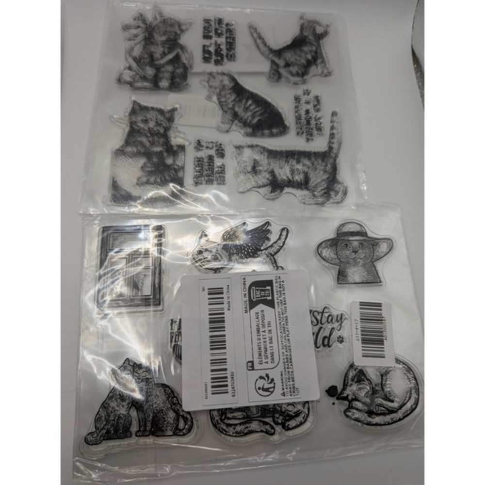 Lot of Clear Silicone Stamps journaling scrapbooking card making - Picture 5 of 5